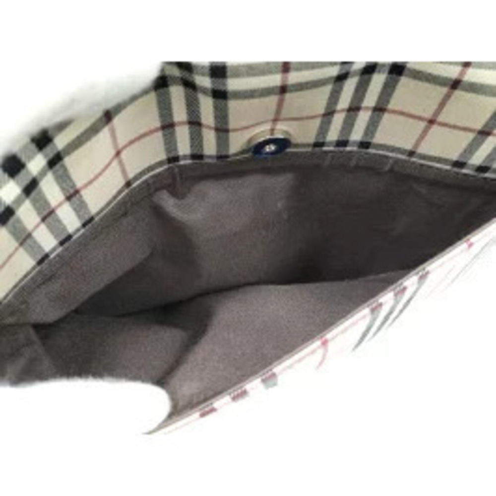BURBERRY Shoulder Bag Nova Check Canvas Beige - Picture 9 of 9